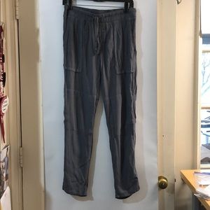 James Perse slouchy grey elastic waist pant